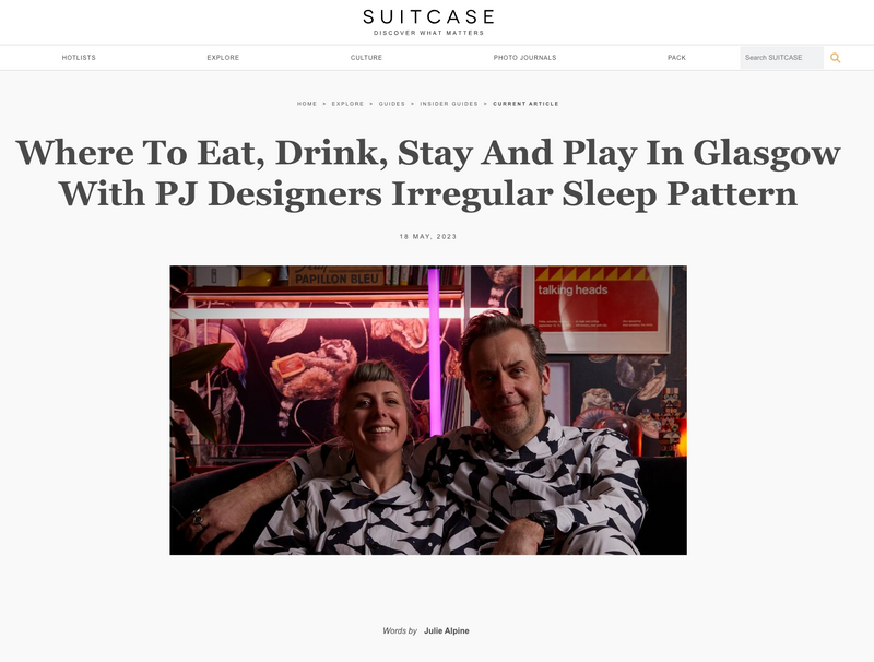 SUITCASE X IRREGULAR SLEEP PATTERN