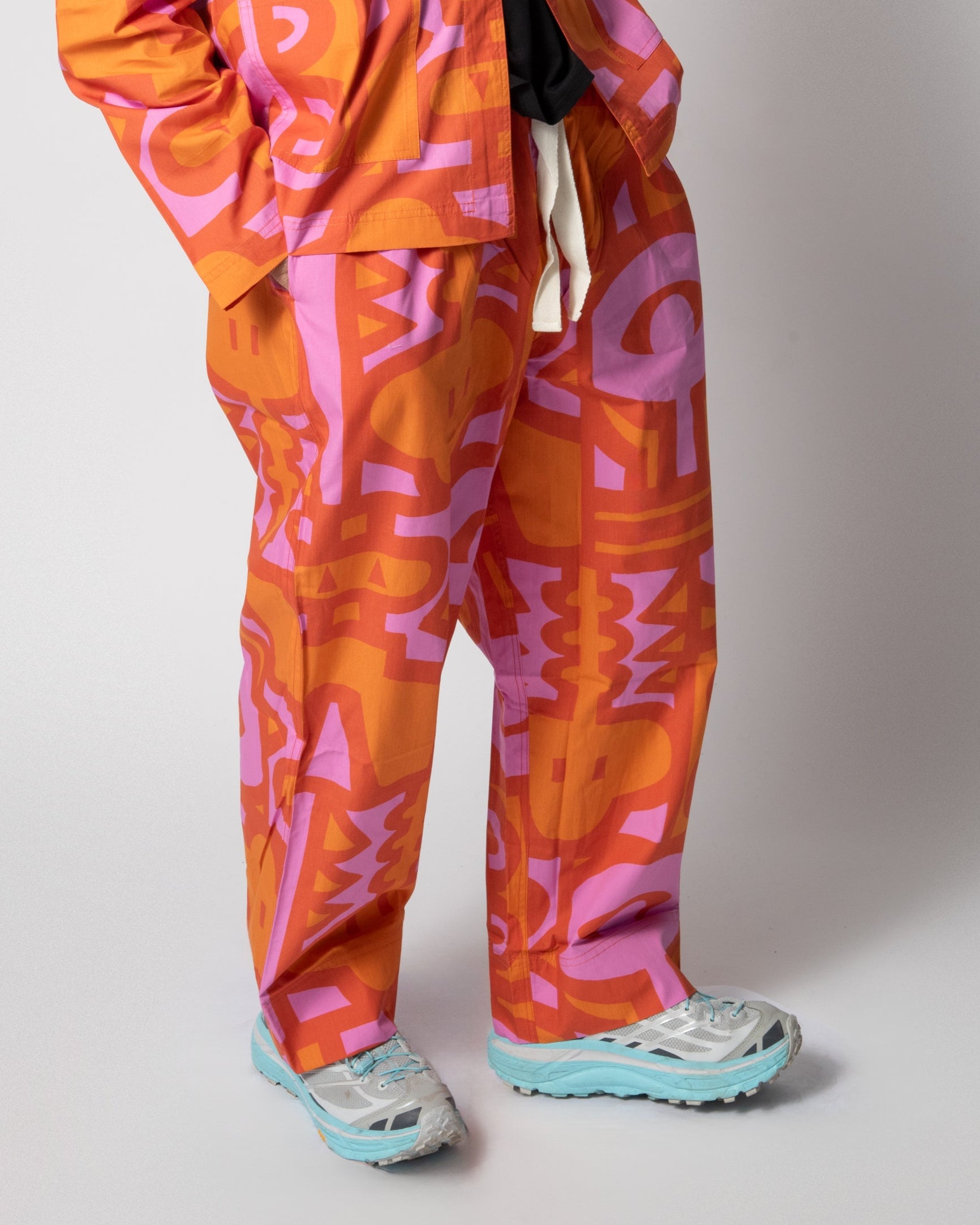 Elasticated Wide Leg Trousers - Chameleon Cayenne