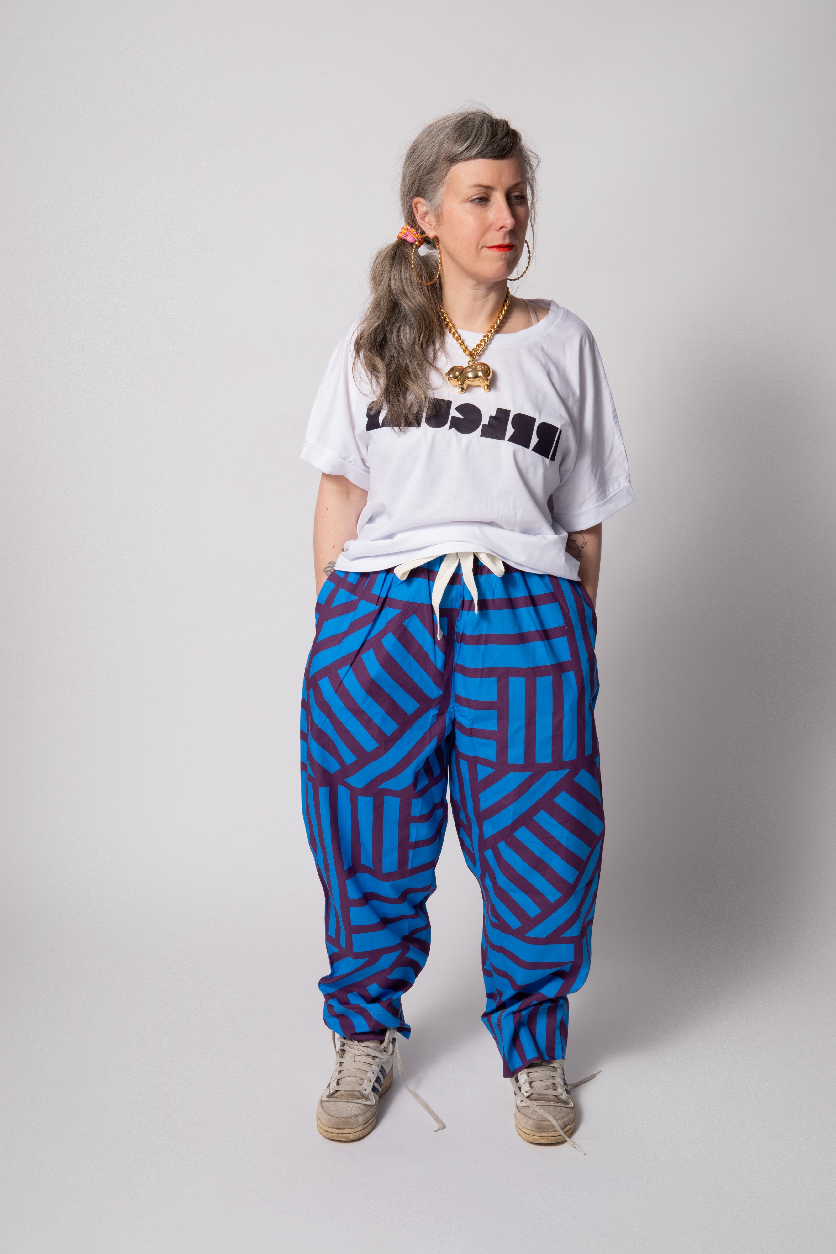 Irregular Loose-fit T-shirt in White