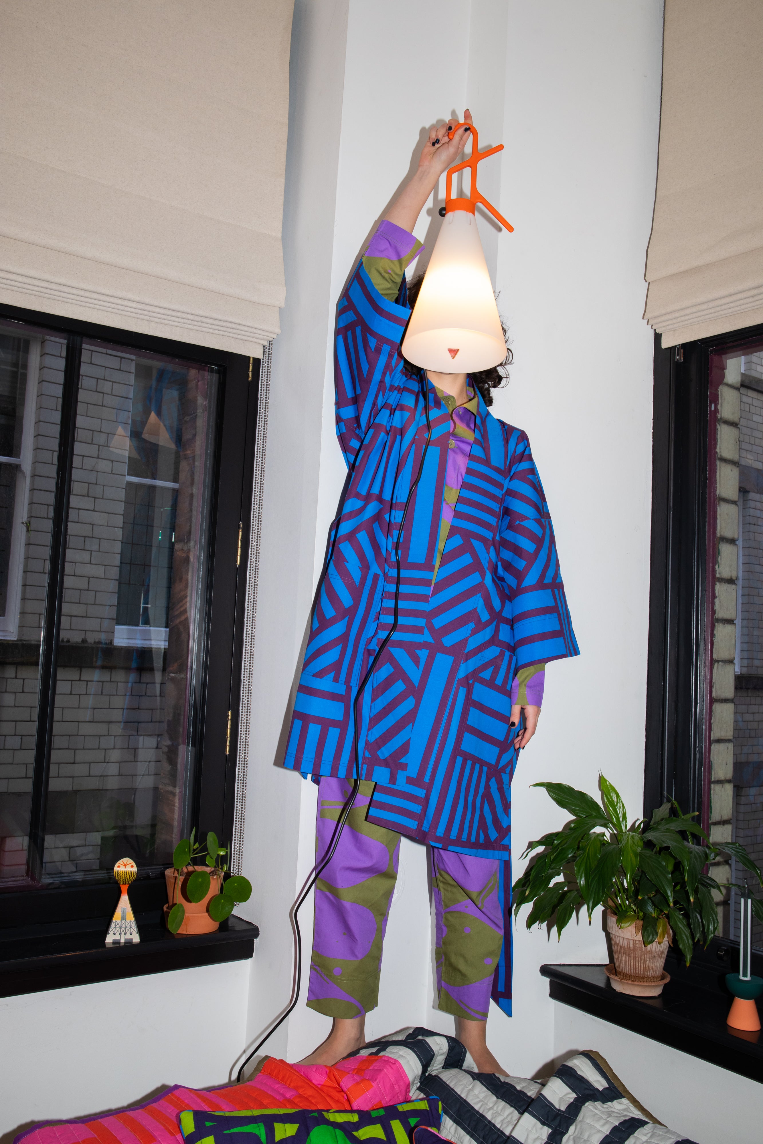 Sidewinder Robe in Blueberry