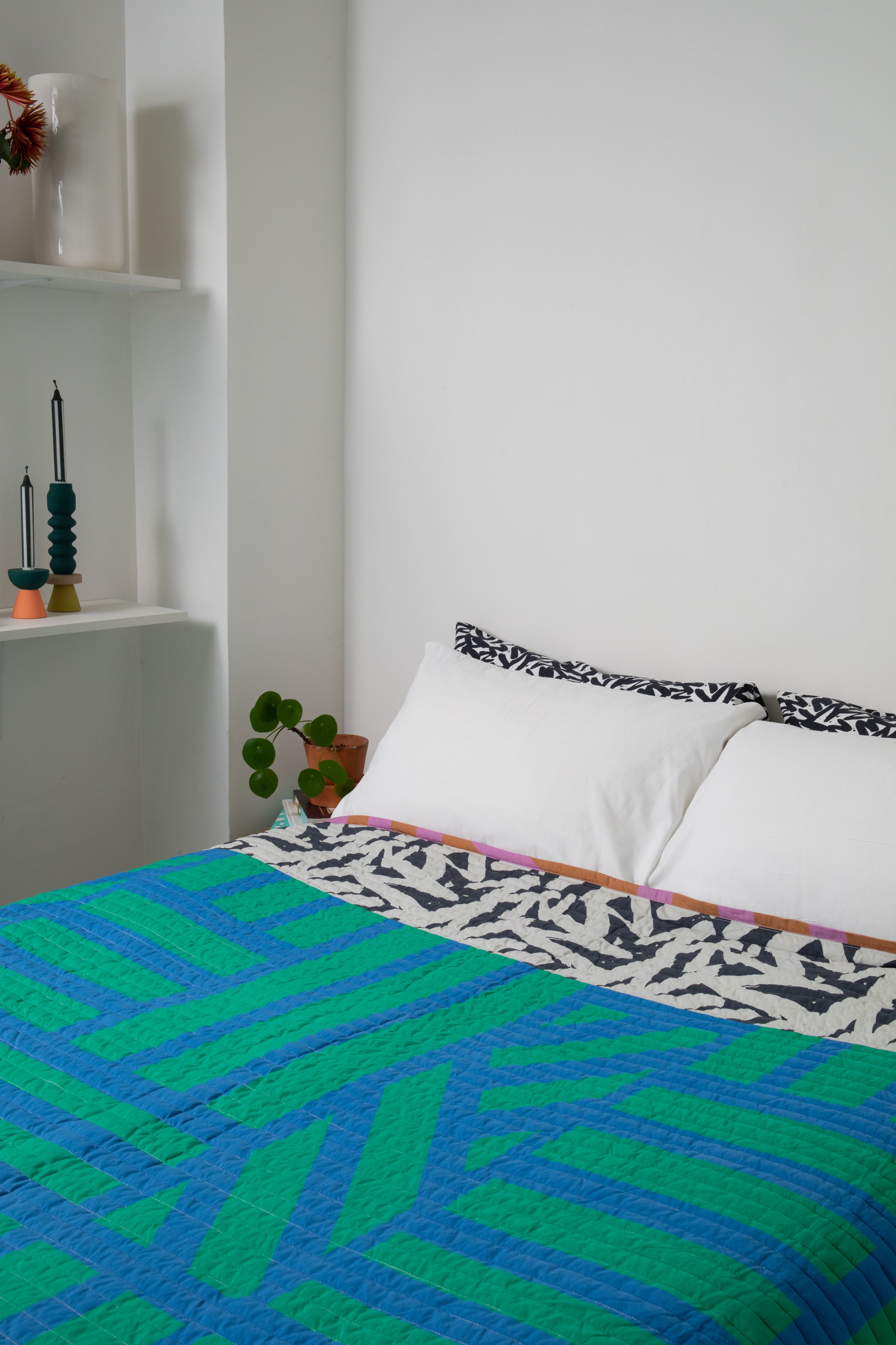 Reversible Quilted Throw in Cool Caramallow