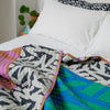 Reversible Quilted Throw x Cool Caramallow