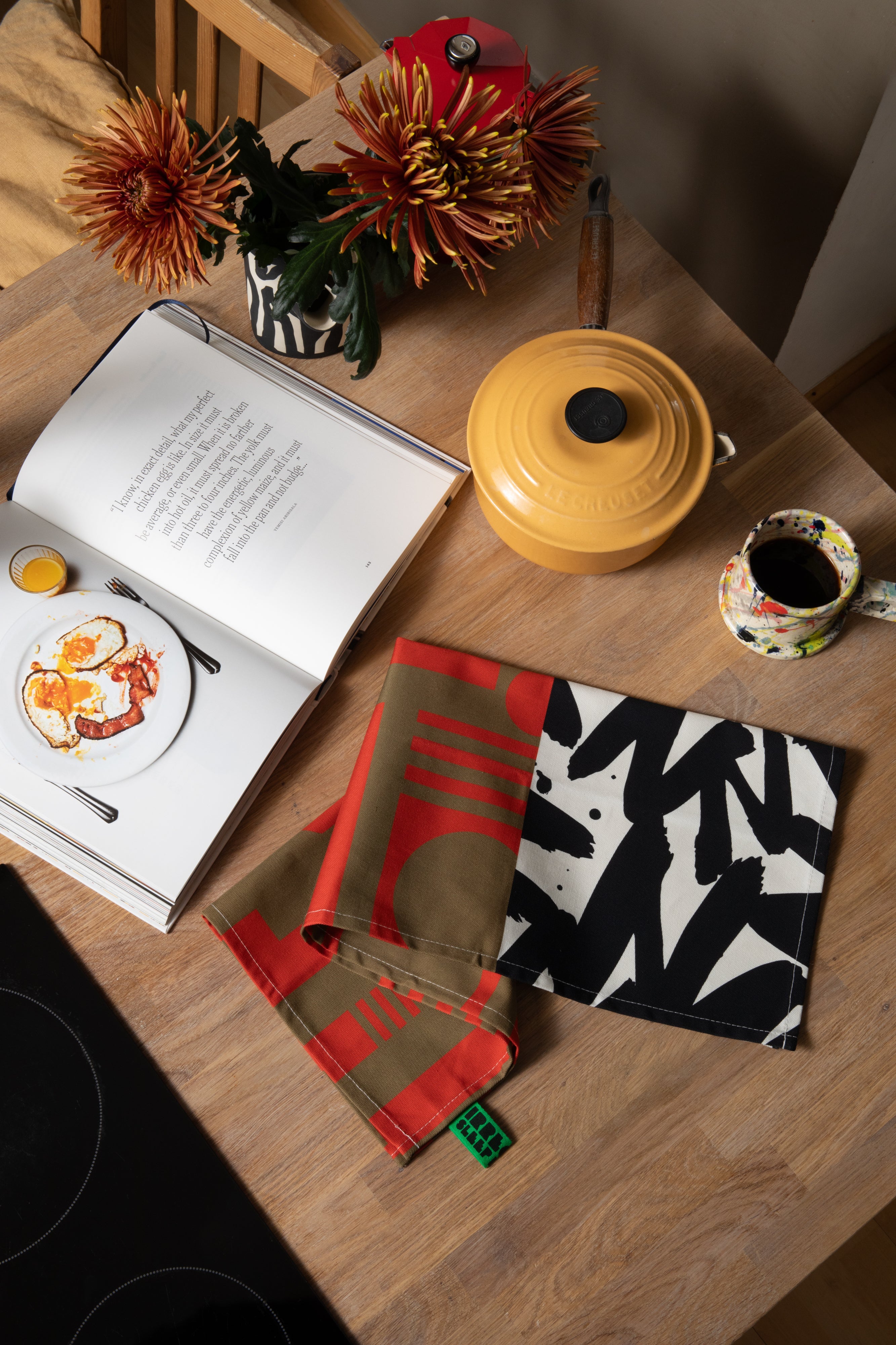 Organic Cotton Tea Towel in Marmalade