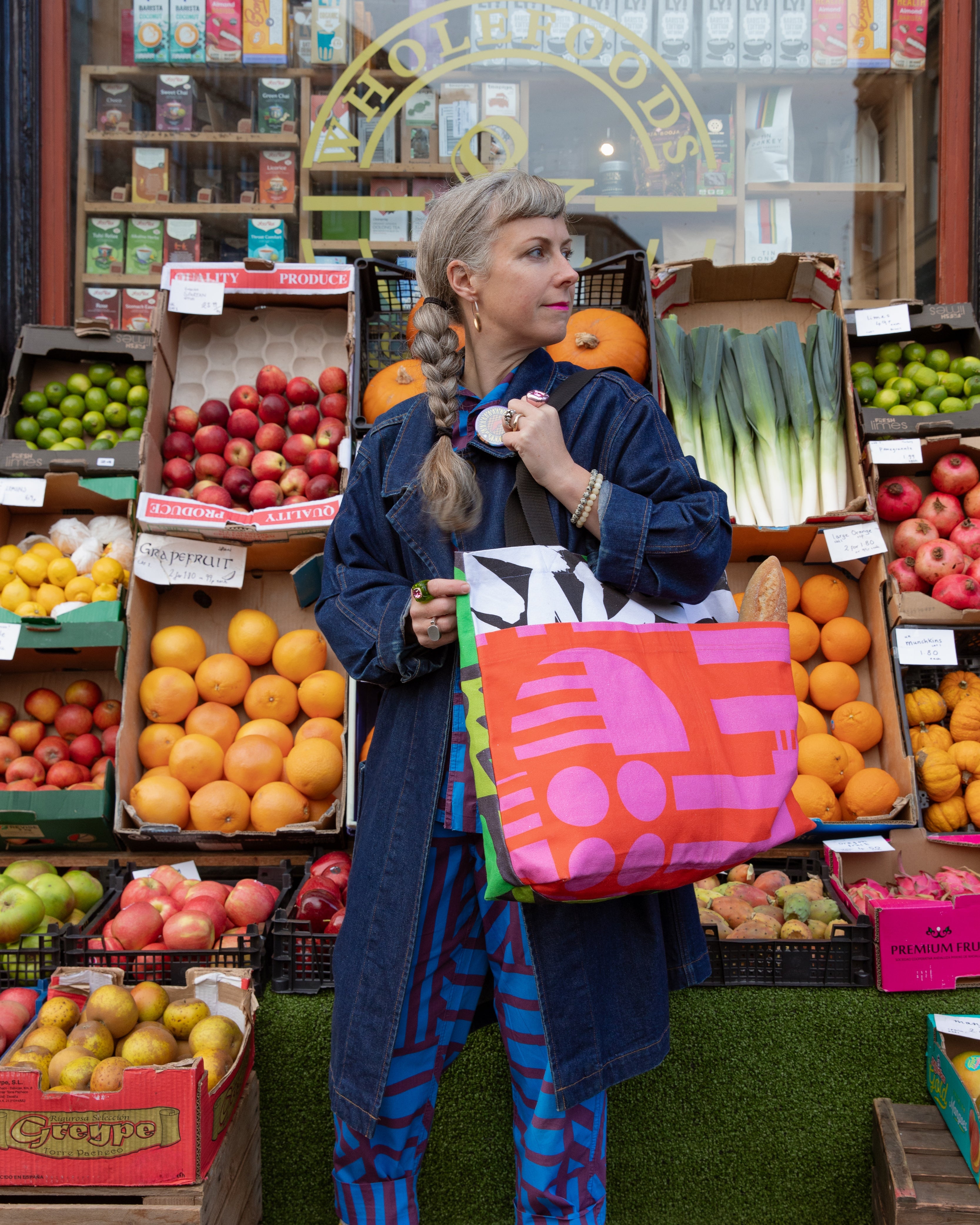 Market Bag in Hot Pink