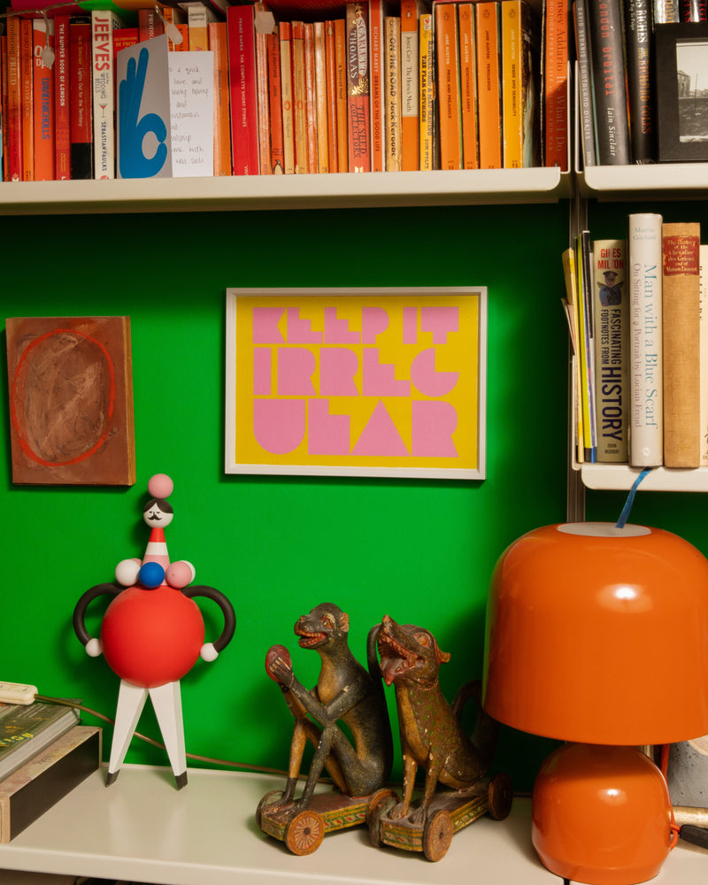 Keep it Irregular Art print in Wasabi