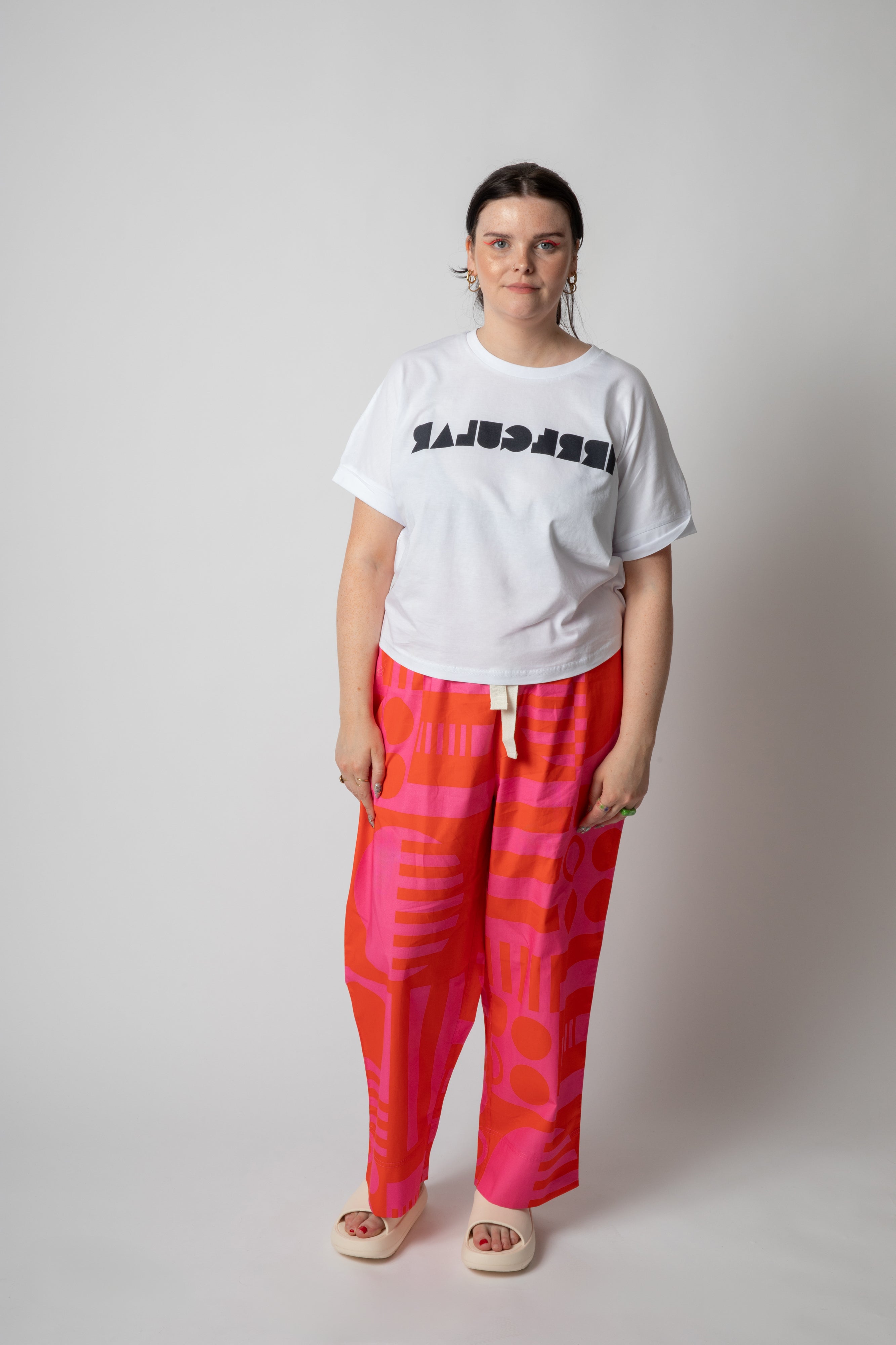Irregular Loose-fit T-shirt in White