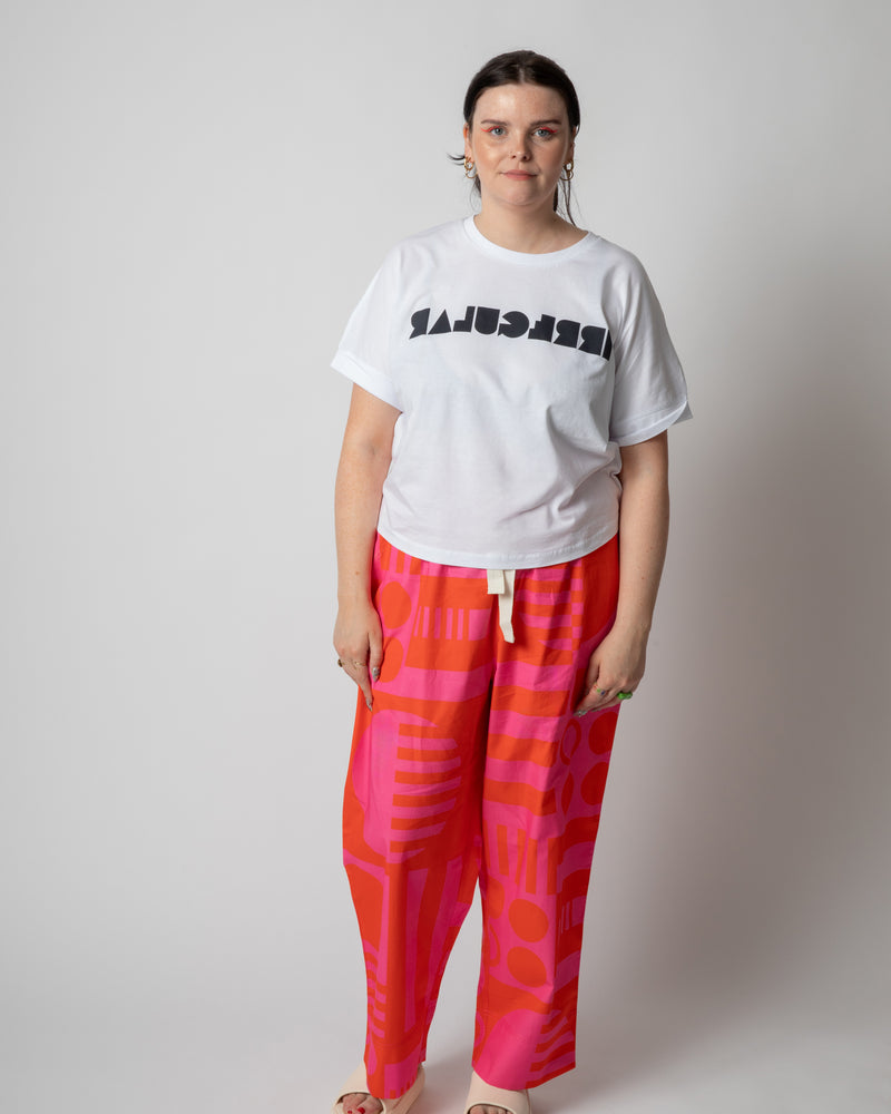 Irregular Loose-fit T-shirt in White