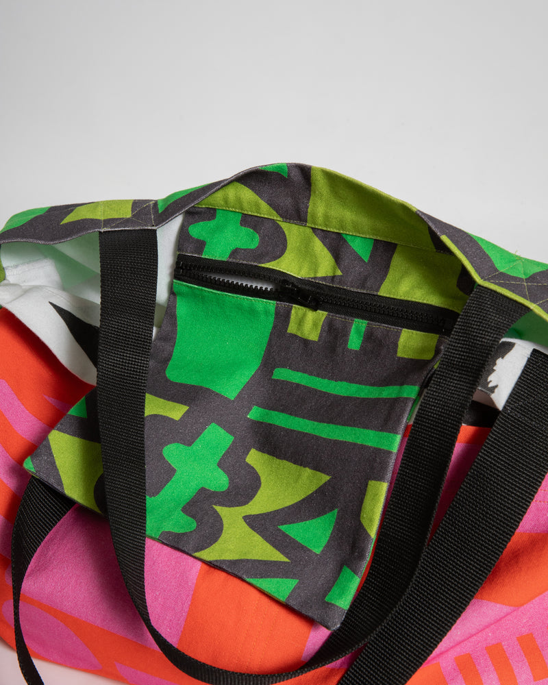 Market Bag in Hot Pink