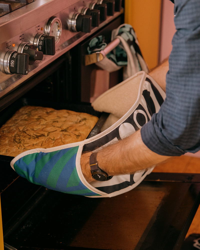 Organic Cotton Double Oven Gloves in Sidewinder