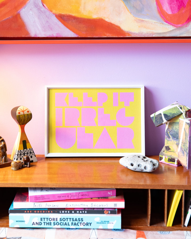 Keep it Irregular Art print in Wasabi