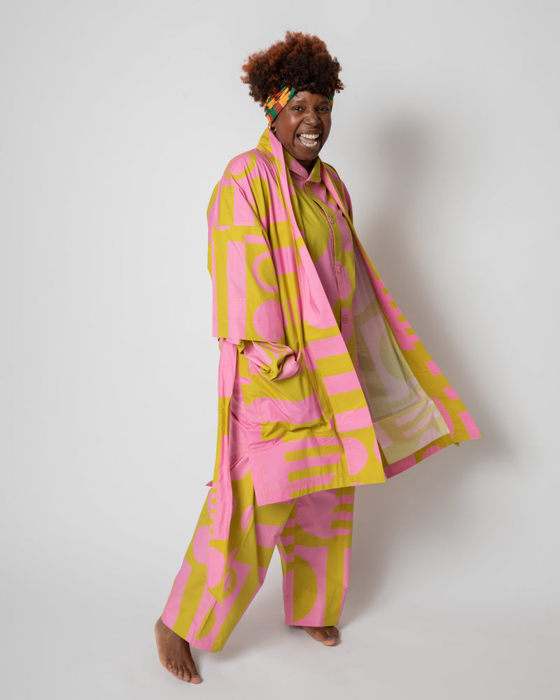 Jumbo Paradox Robe in Wasabi