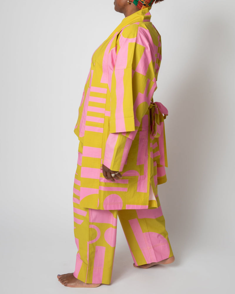 Jumbo Paradox Robe in Wasabi