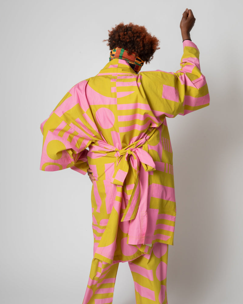 Jumbo Paradox Robe in Wasabi