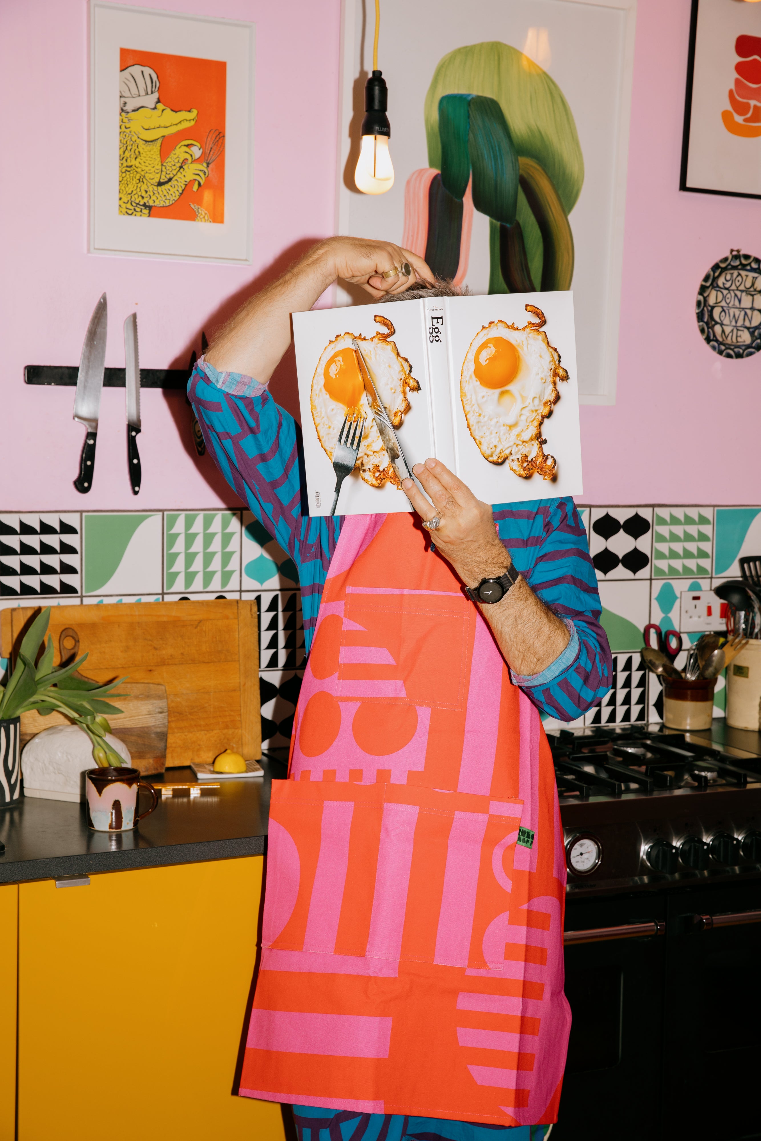 Apron in Hot Pink