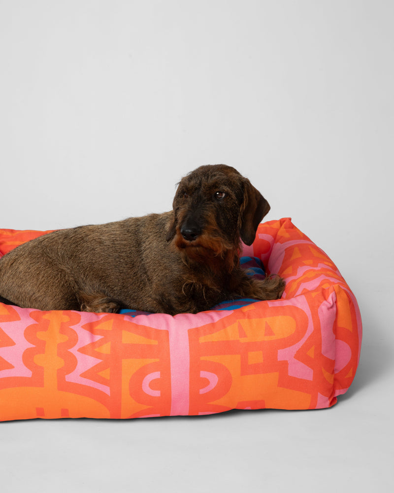 Irregular Dog Bed in Cayenne: Medium