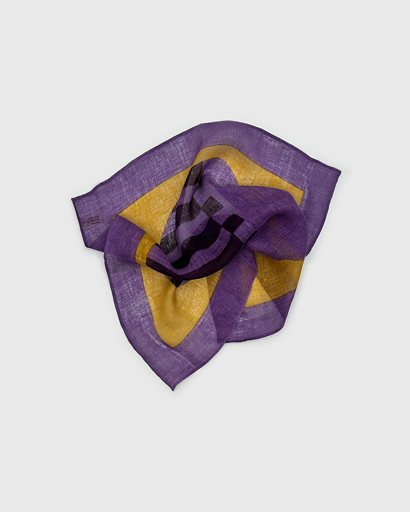 Linen Napkerchief in Aubergine