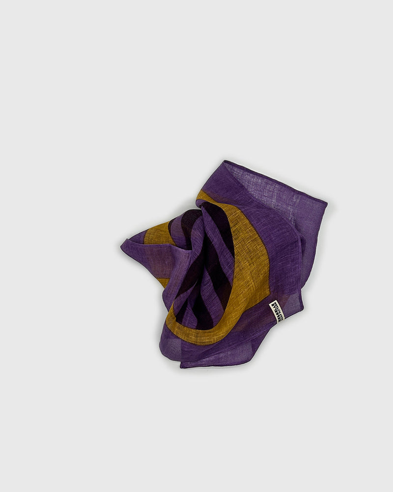 Linen Napkerchief in Aubergine