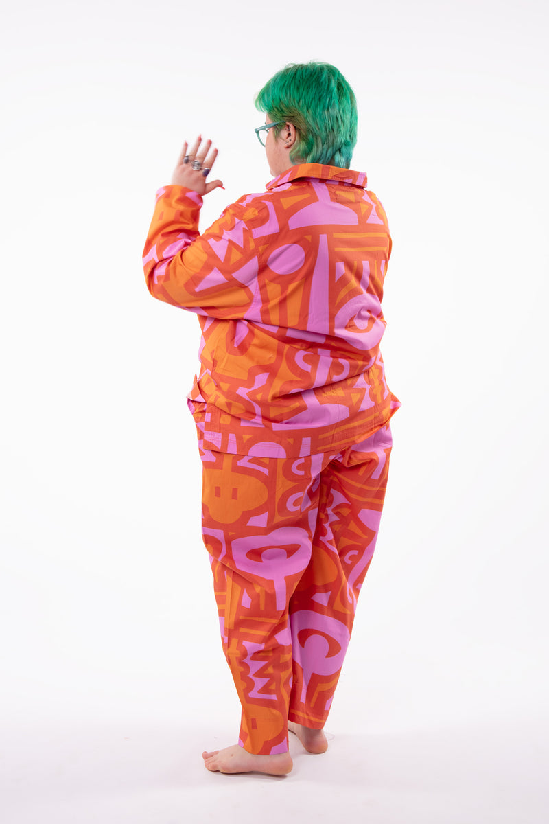 Chameleon Pyjama Suit in Cayenne