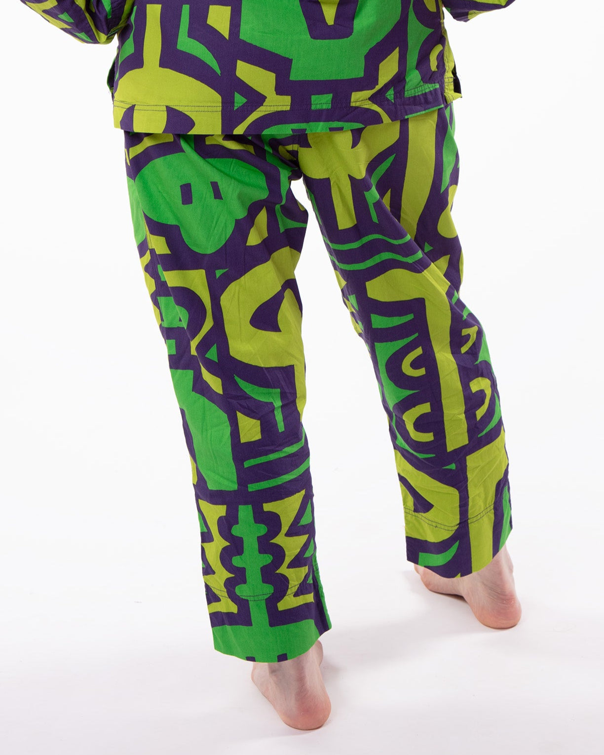 Chameleon High Waisted Trousers in Jungle
