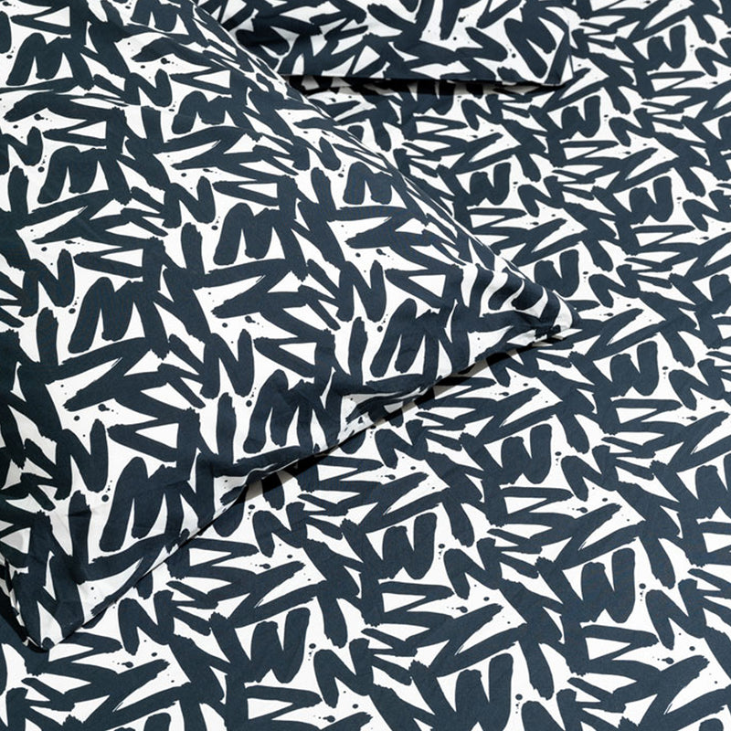 Little EZ Fitted Sheet in Black+White