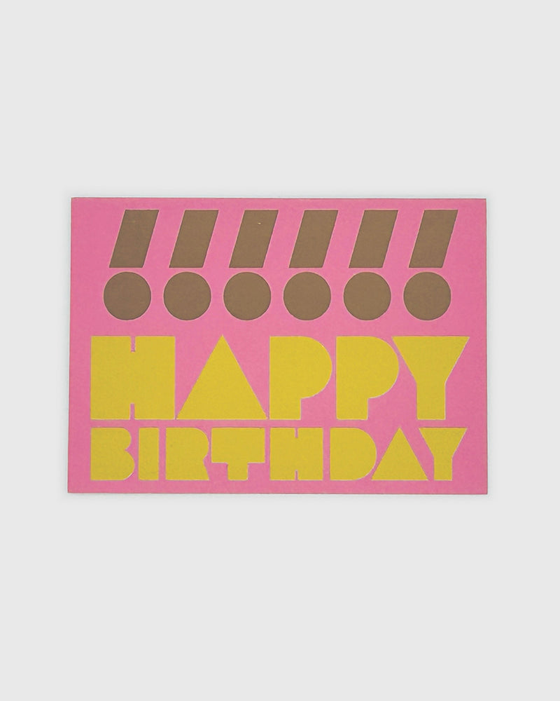HAPPY BIRTHDAY Greeting Card (Wasabi)