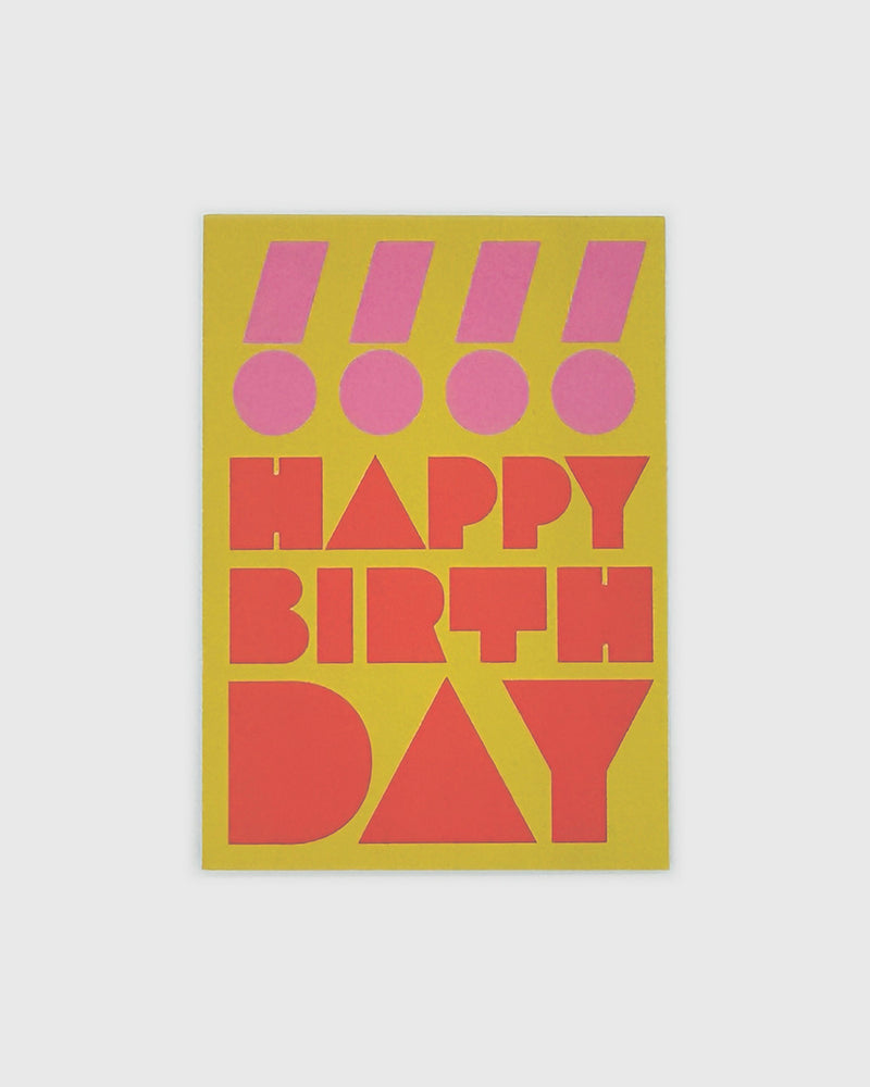 HAPPY BIRTHDAY Greeting Card (Paprika)