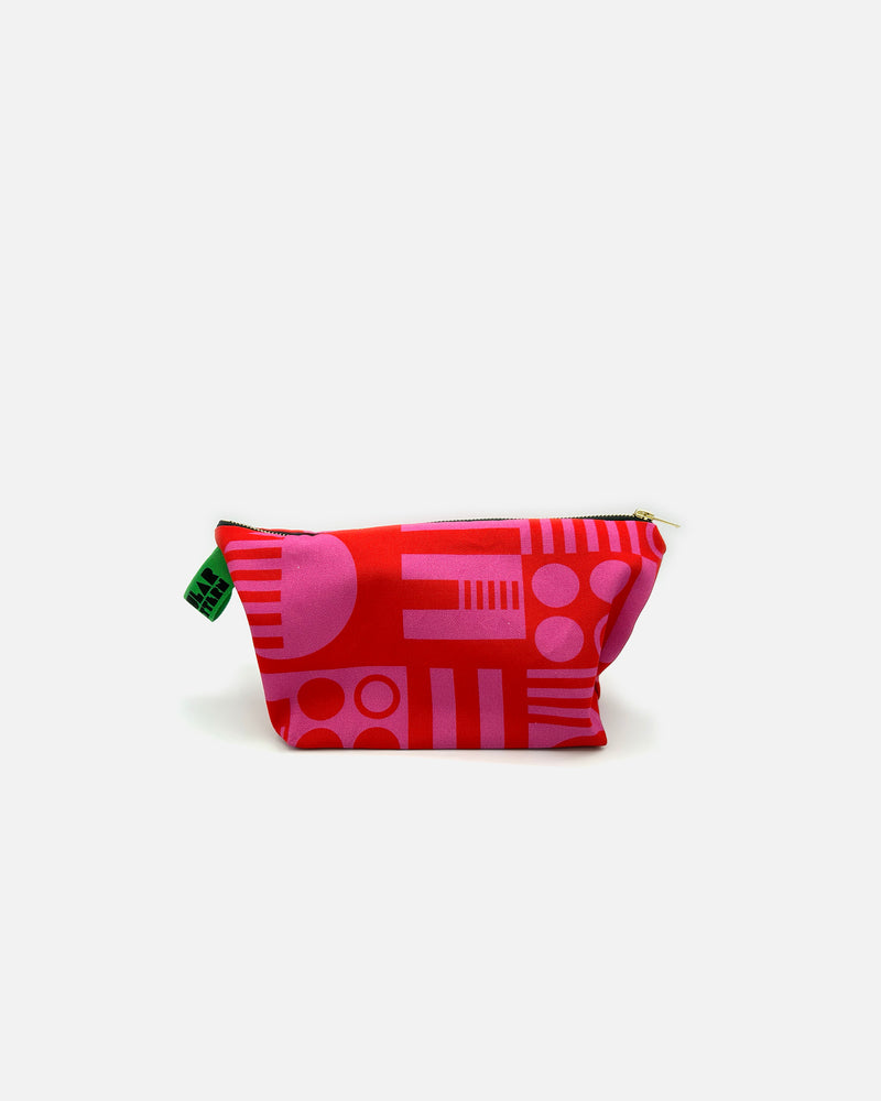 Organic Cotton Washbag in Hot Pink