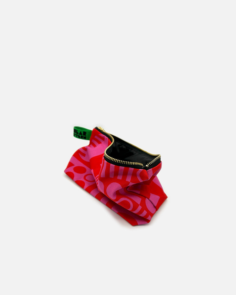 Organic Cotton Washbag in Hot Pink