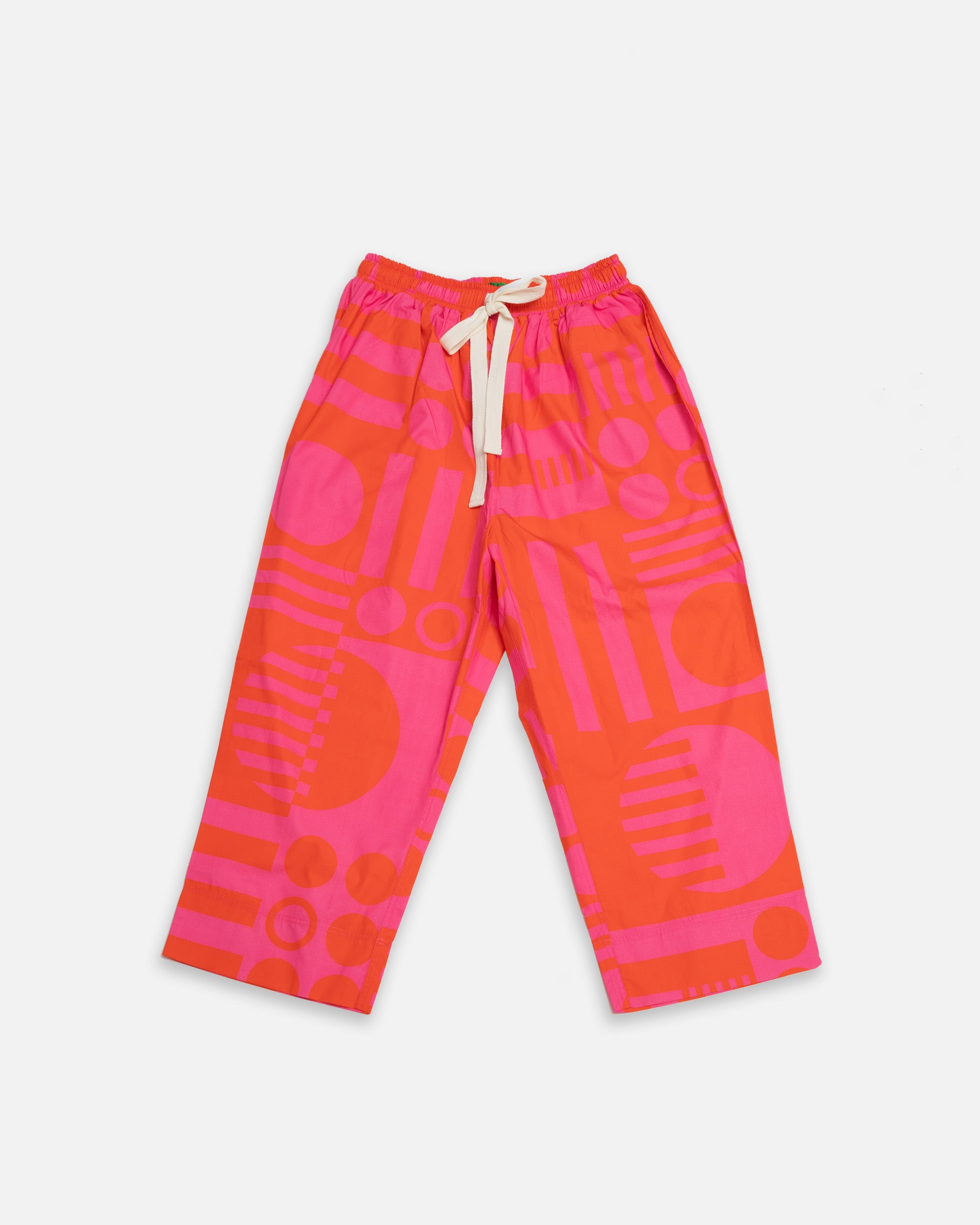 Elasticated Wide Leg Trousers in Paradox Hot Pink