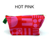 hot pink washbag organic cotton soapbag vibrant made in UK eco gift 