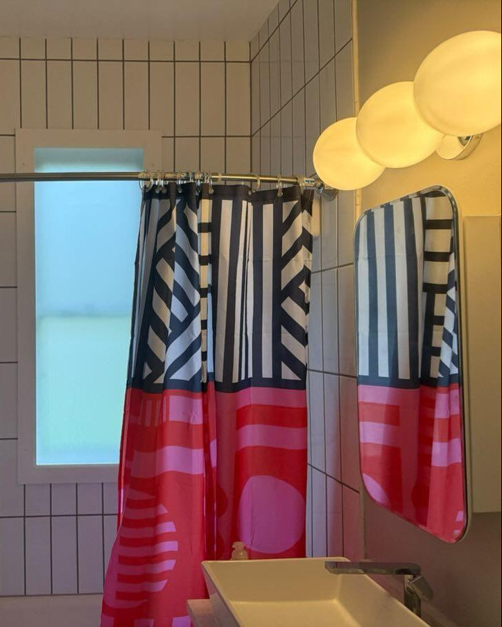 Shower Curtain Hot Pink