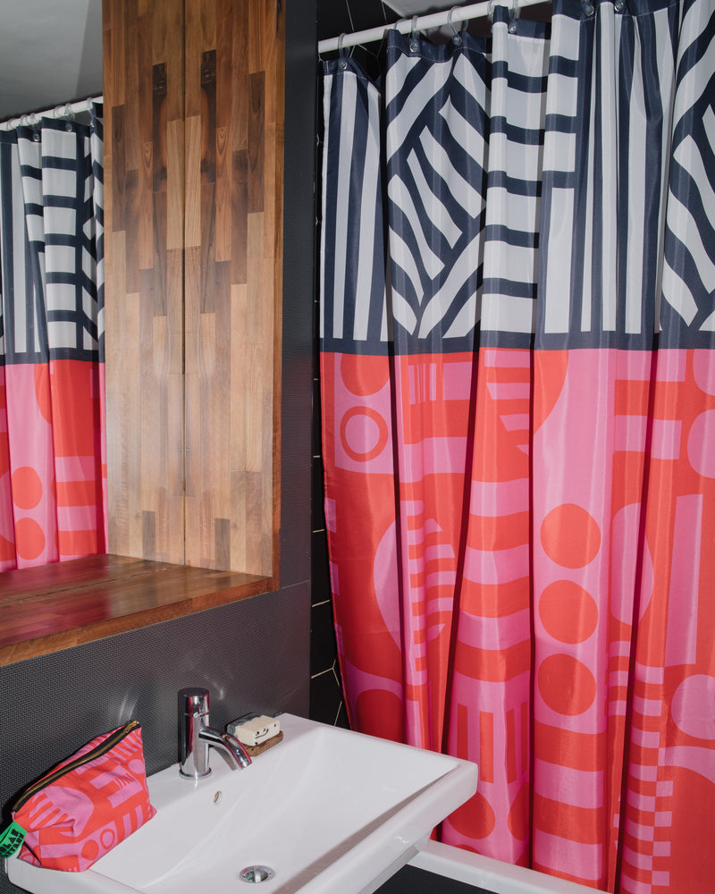 Shower Curtain Hot Pink
