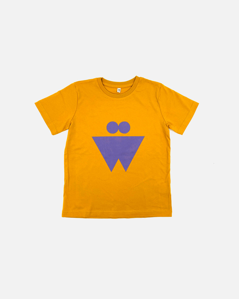 Kids Irregular T-shirt in Mustard