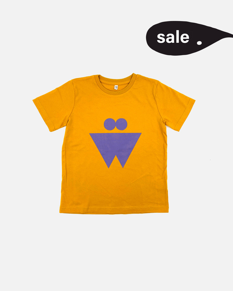 Kids Irregular T-shirt in Mustard