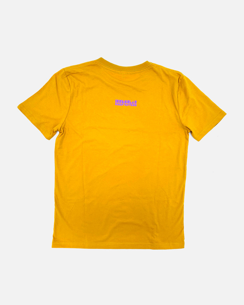 Regular-fit Irregular T-shirt in Mustard