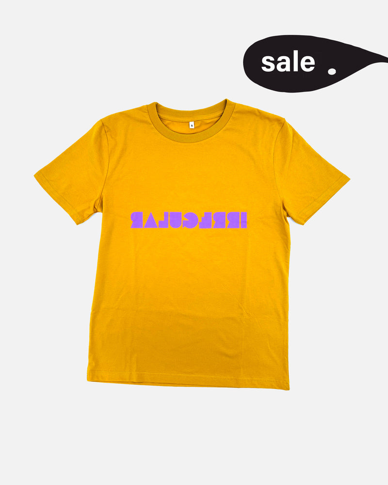 Regular-fit Irregular T-shirt in Mustard