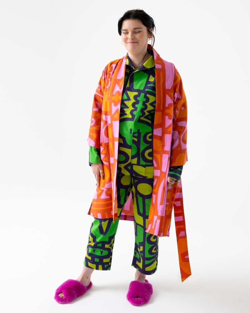 funky pattern and colour robe cool design 