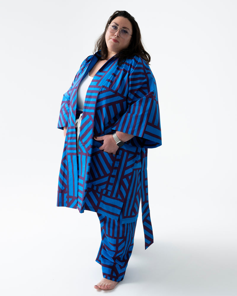 Sidewinder Robe in Blueberry