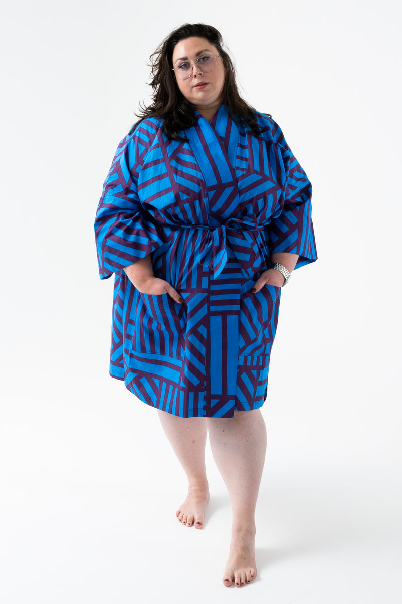 Sidewinder Robe in Blueberry