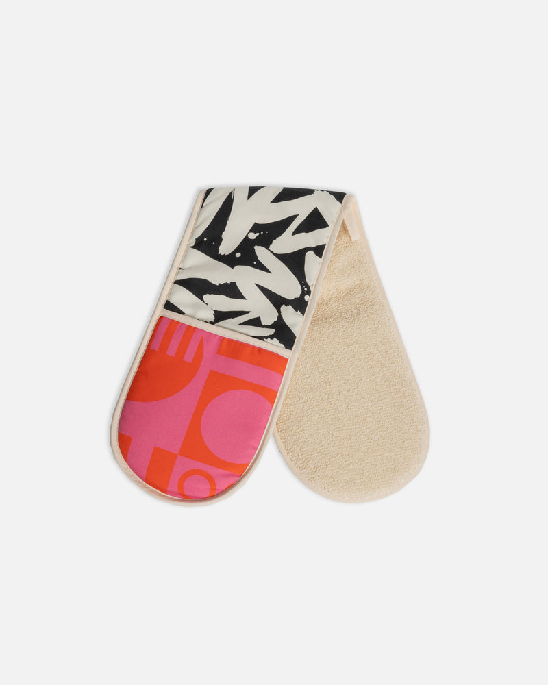 Organic Cotton Double Oven Gloves in Paradox