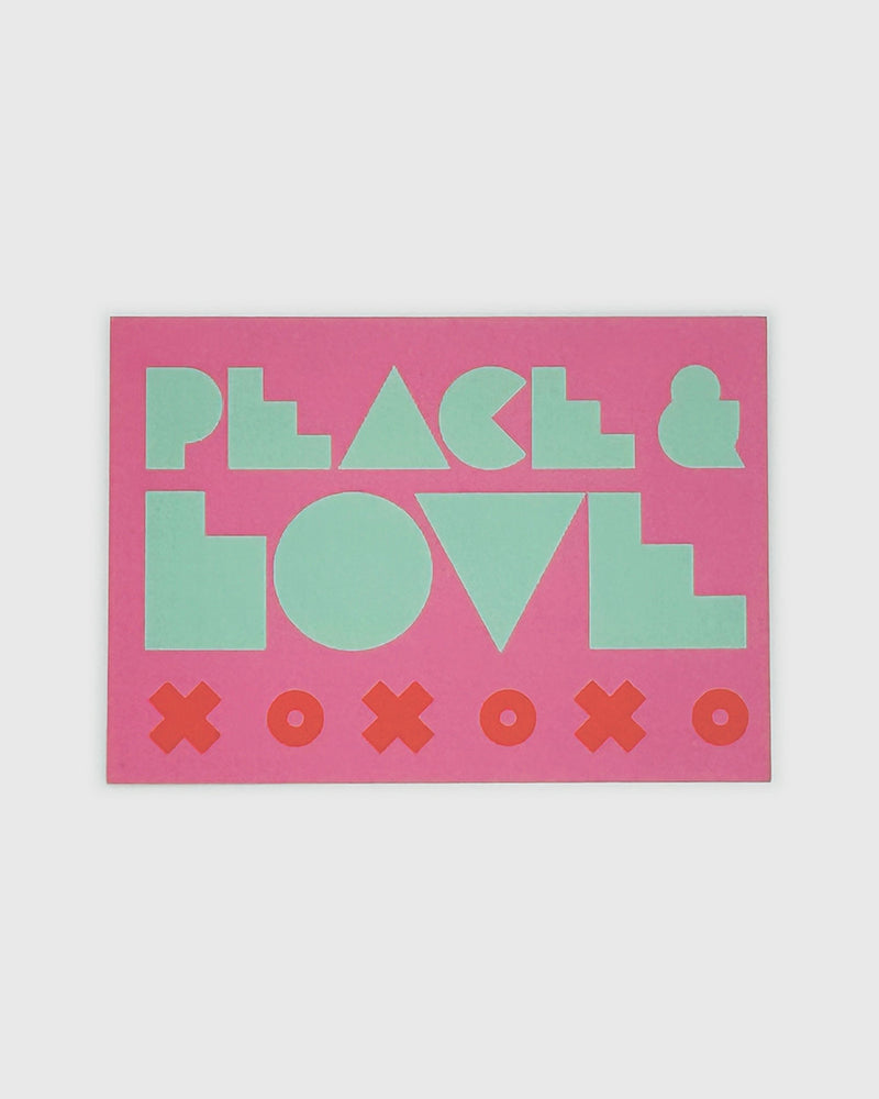 PEACE & LOVE Greeting Card (Slushie)
