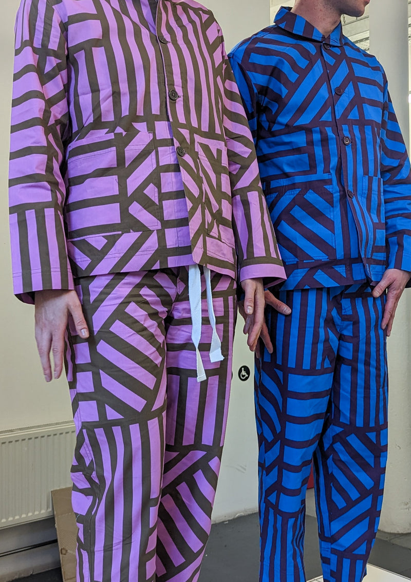 Sidewinder Pyjama Suit in Blueberry