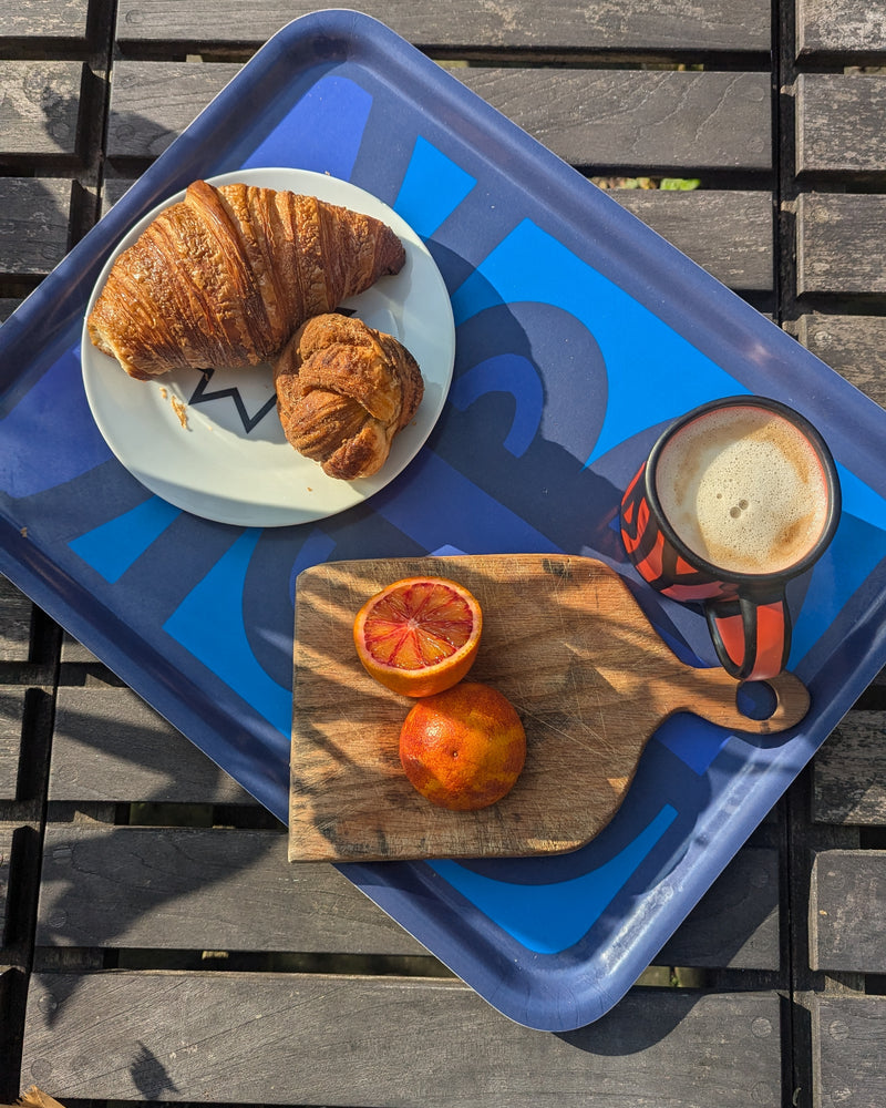 Breakfast Tray in Morgan Blues 48 x 37cm