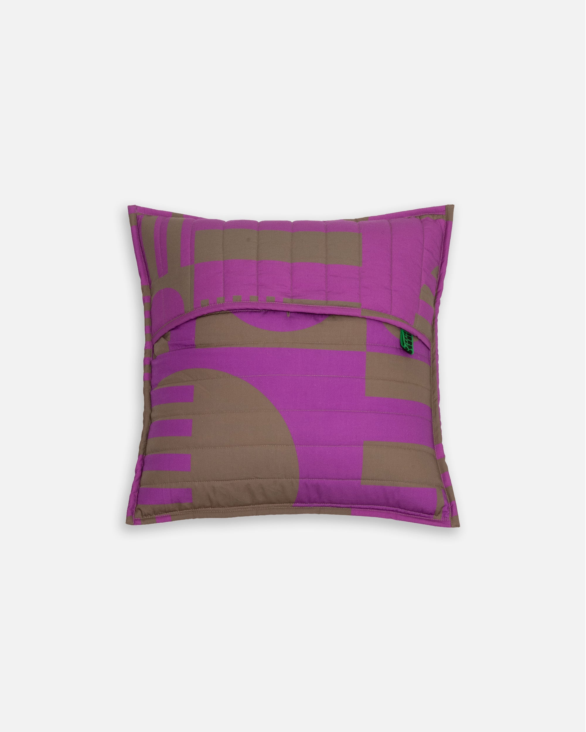 Quilted Cushion Cover in Grape