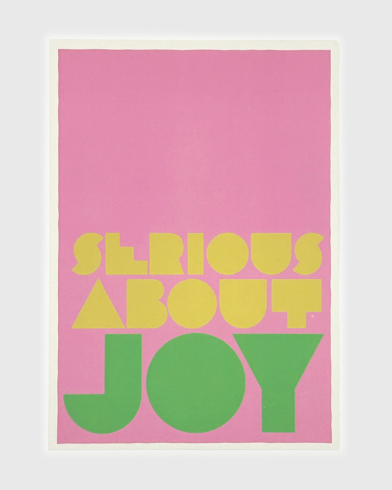 SERIOUS ABOUT JOY Art print in Elvis