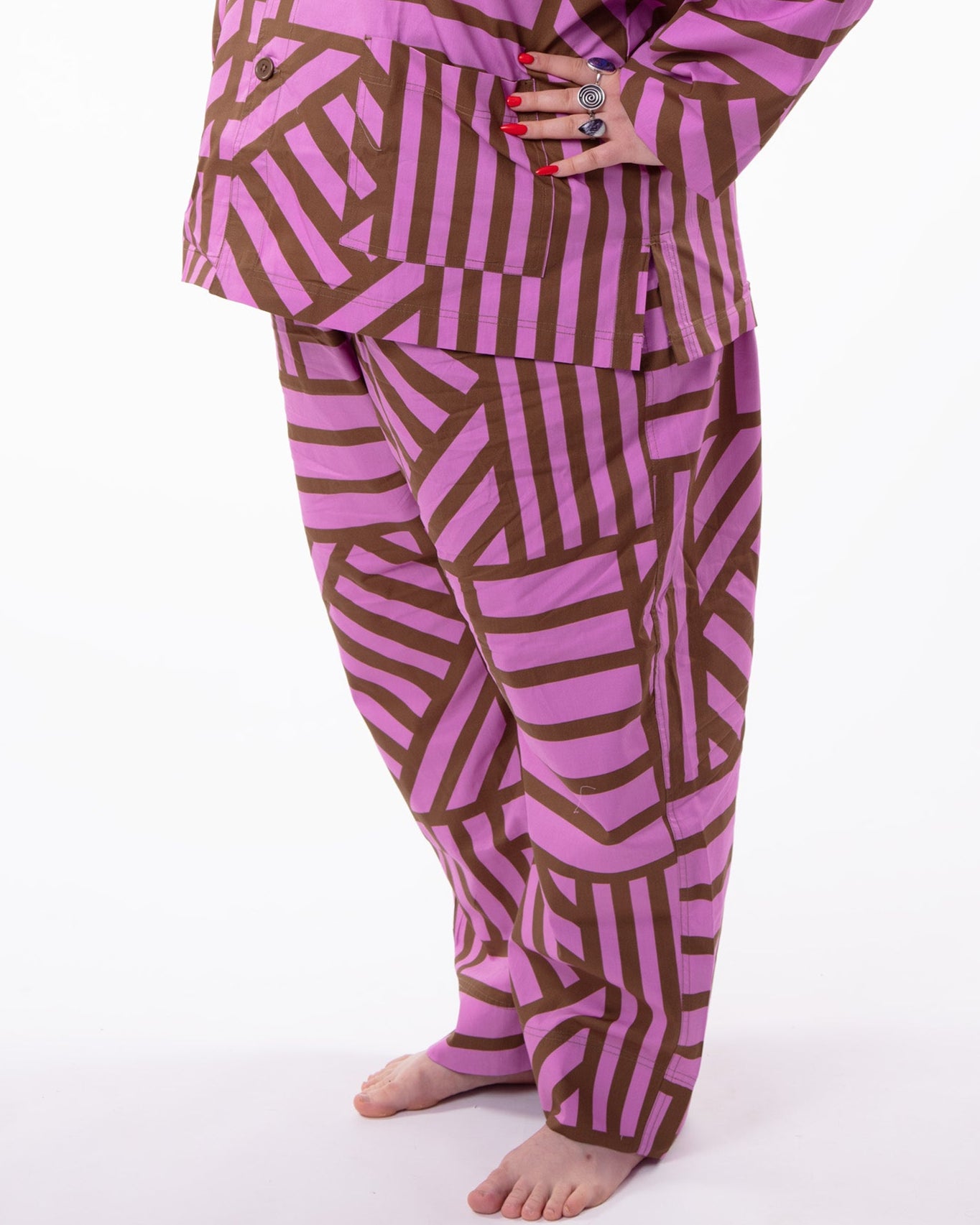 Sidewinder High Waisted Trousers in Caramallow