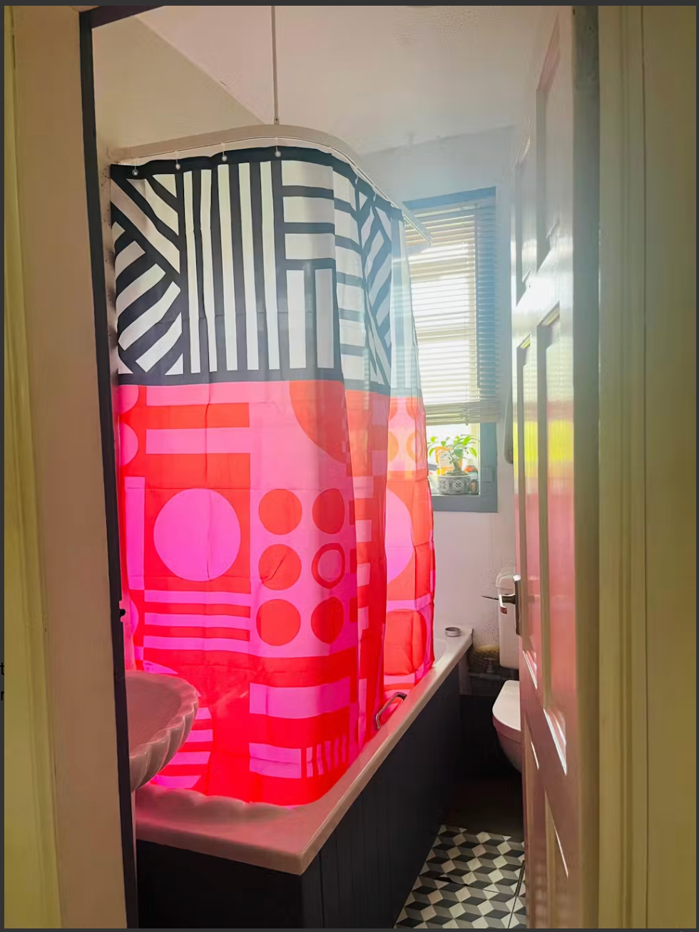 Shower Curtain Hot Pink