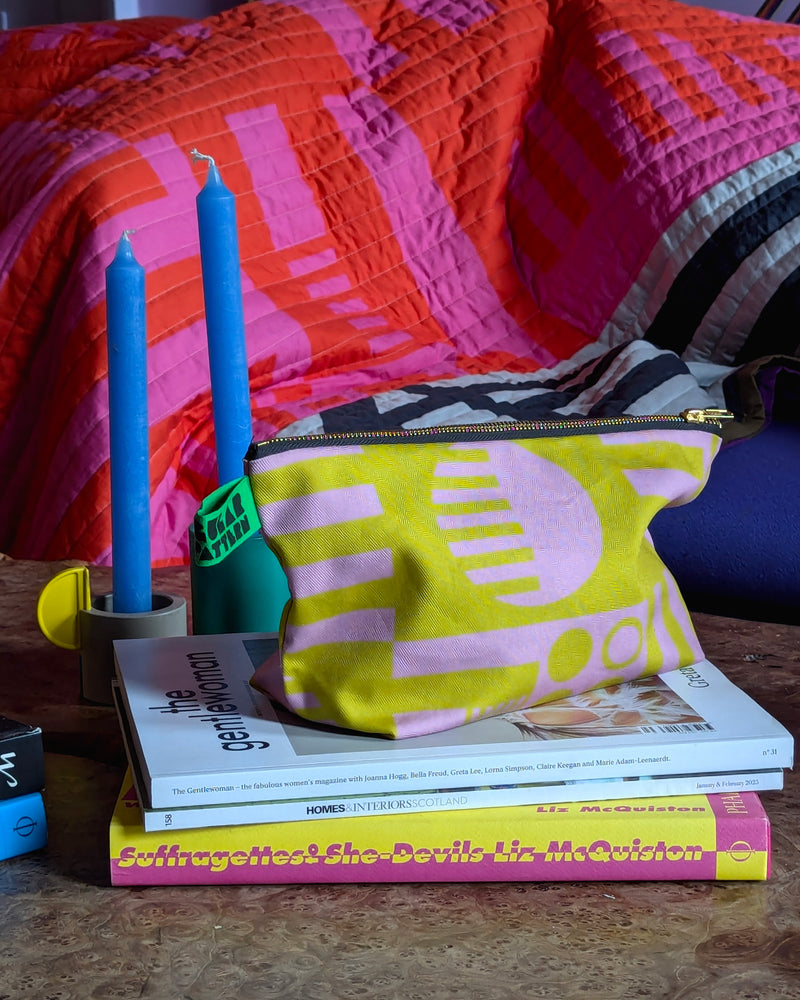 Organic Cotton Washbag in Wasabi