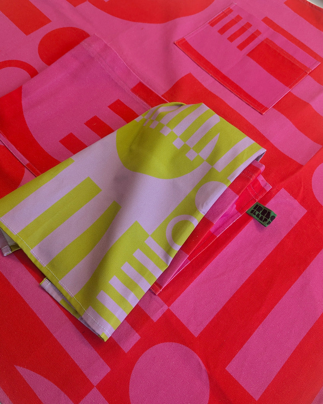 Apron in Hot Pink