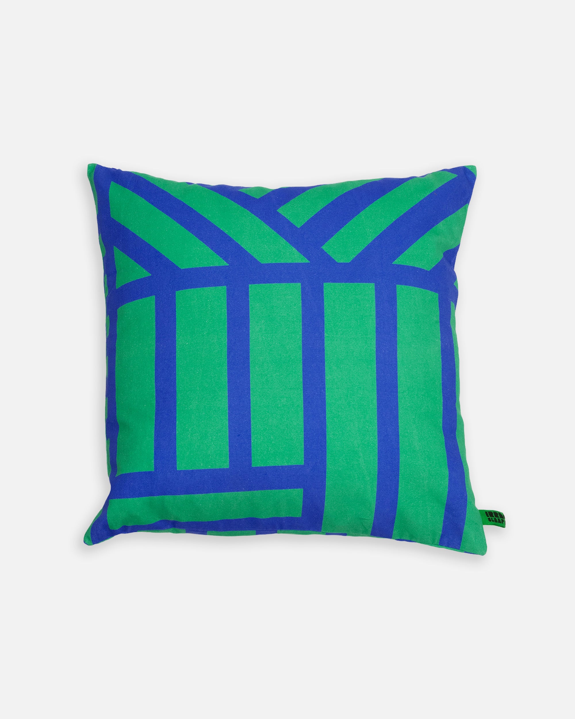 Canvas cushion cover in Kelly